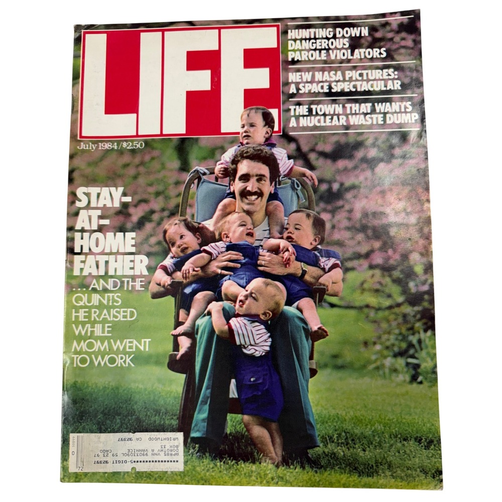 Vintage LIFE Magazine July 1984 Stay at Home Father NASA Space Photos 1980s